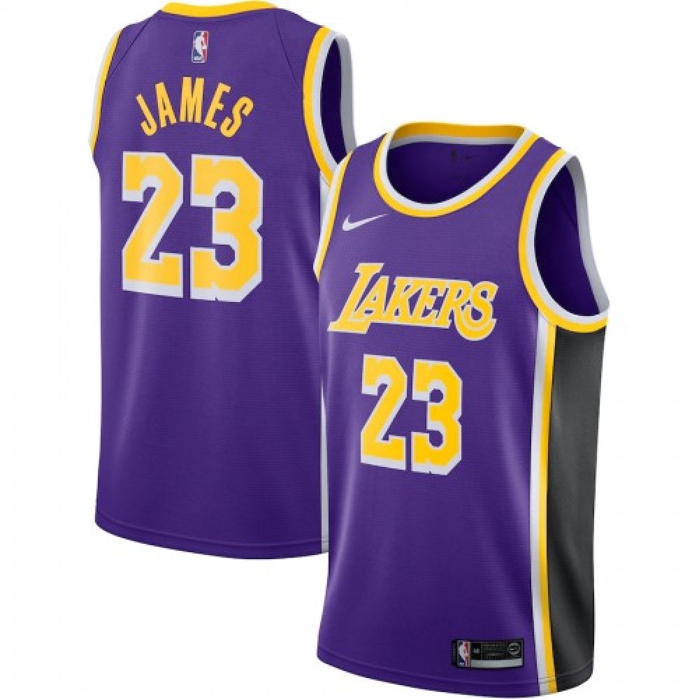 Men's Los Angeles Lakers LeBron James #23 Purple Swingman Jersey - Statement Edition-Pro Kit Vault | Brand New 26/27 Sports Jerseys
